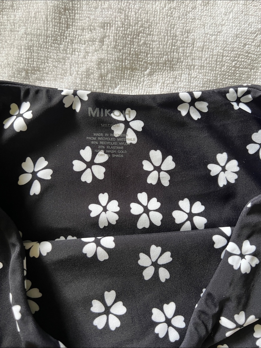 Mikoh Black High-Waist Floral Swim Shorts - Picture 2 of 2